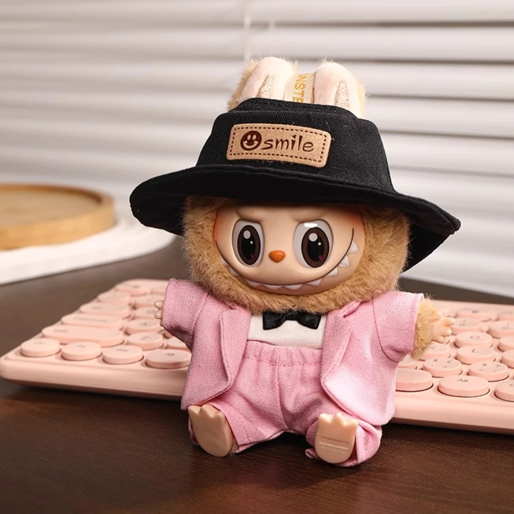 

For 17cm Ropa Labubu Suit V1/V2/V3 Baby Clothes Outfit Cool Suit Doll Wearing for Labubu Accessories