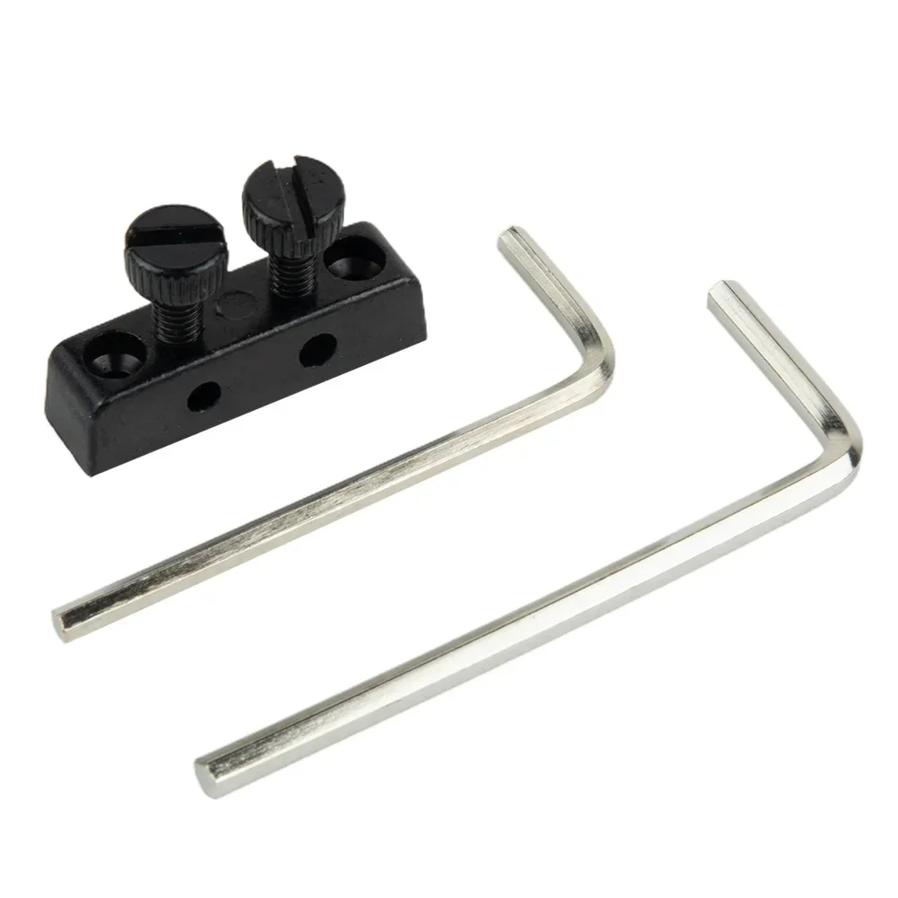 Guitar Parts Hex Wrench Holder Approx.23g 1 Set 2.5mm & 3mm Guitar Tremolo Metal Silver With Screws With Wrenches