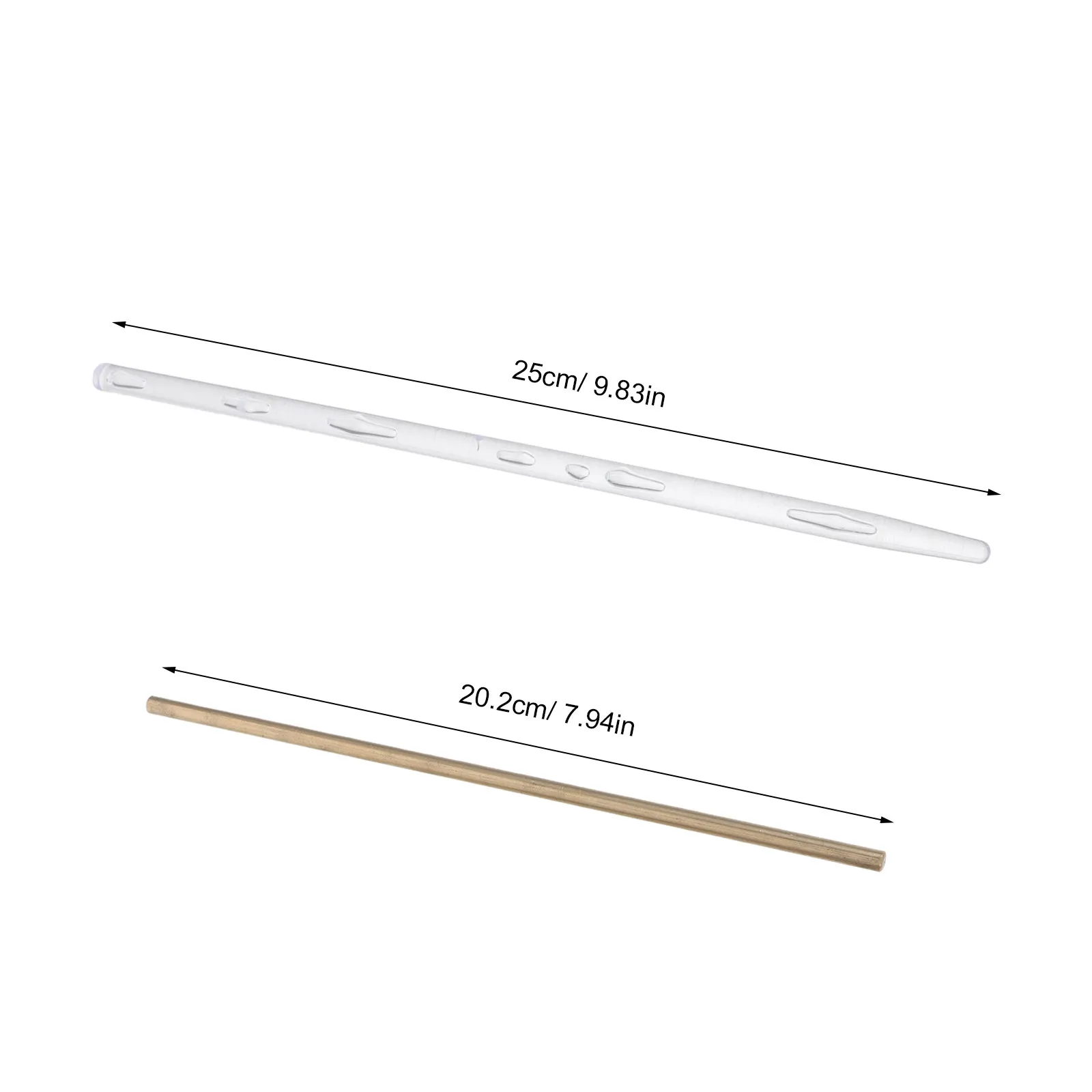 4Pcs Laboratory Heat Conduction Rods Copper Aluminum Iron Plastic 5Mm Diameter 20Cm Long Engineering Lab Test Rods Thermal
