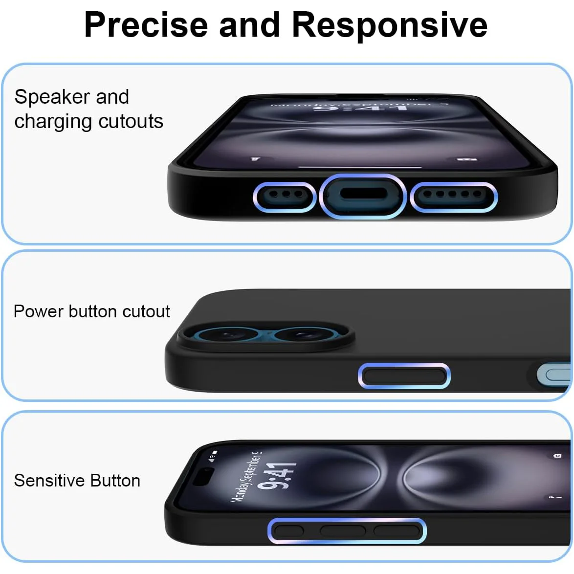Liquid Silicone Phone Case for iPhone 16 15 14 13 12 11 Pro Max 12 Mini iPhone 16 Plus Soft Protective Shockproof Cover Case