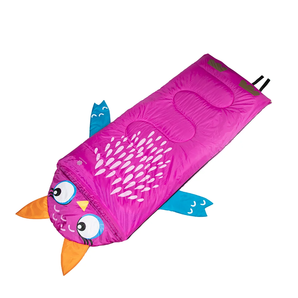 

Soft Pink Cartoon Kids Sleeping Bag, Warm Coldproof Thicken Design for Children, Perfect for Outdoor Camping