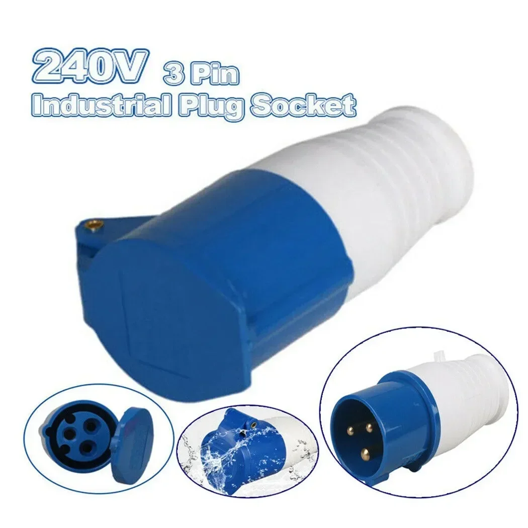 1 Pcs 32A 3 Pin IP44 023X 220V-250V Electrical Waterproof Industrial Male/Female Connector Power Cables Plugs & Socket Connector