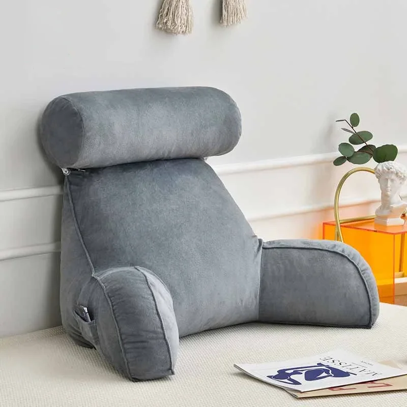 

New All Season Reading Pillow Office Sofa Bedside Back Cushion For Office Relief Bed Support Pain Cushions Backrest Lumbar Chair