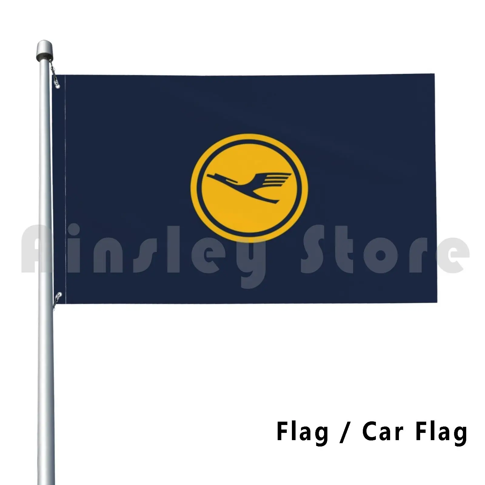 Lufthansa Outdoor Decor Flag Car Flag Lufthansa Aviation Jet Plane Pilot Captain Stripes Airways Boeing Airbus Airplane Runway