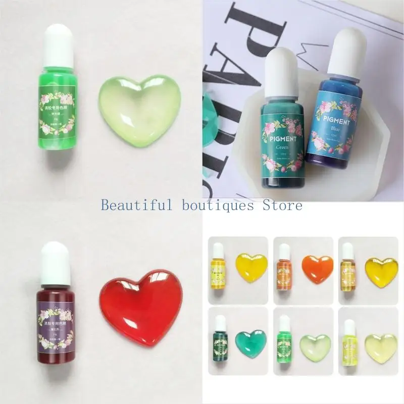 

U4LF 10x Colorant для ультрафиолетовой смолы раскраски Diy Rase Art Jewelry
