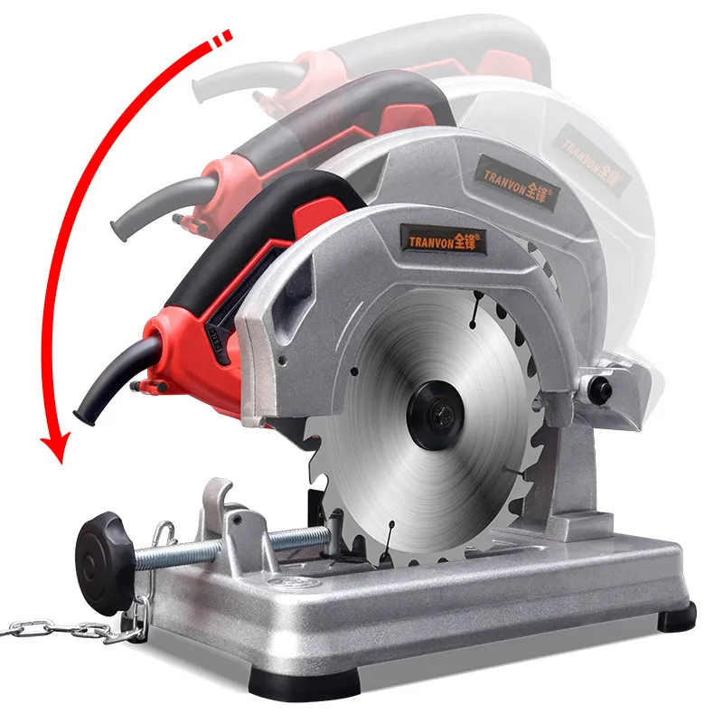 Mini Table Cutting Machine 220V Multifunctional Household Cutter for Wood Metal Steel Profile Woodworking Use