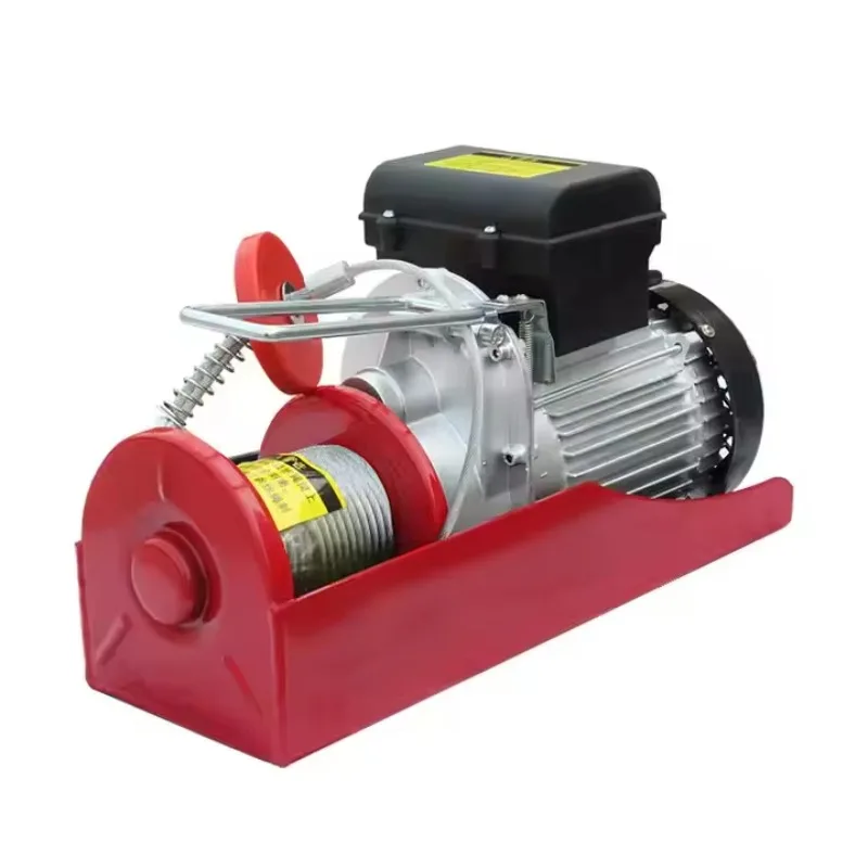 Mini Electric Hoist Small Lifting Machine 220V Home Wire Rope Hoist with Trolley Electric Winch - view 2