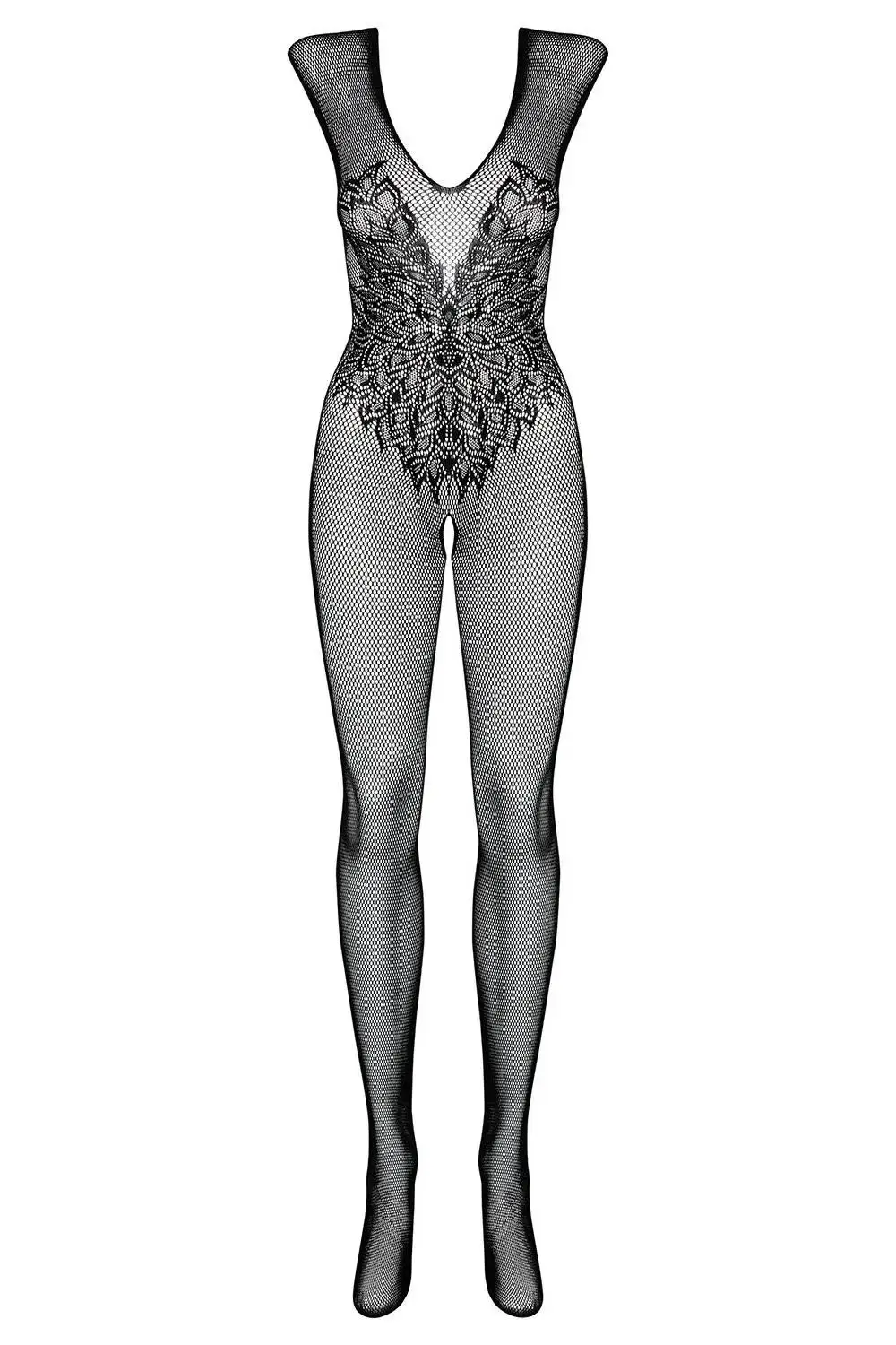 Erotic Open Crotch Bodystocking Lingerie Black Bodysuit Sexy Porn Sleeveless Underwear Women Body Crotchless Costume