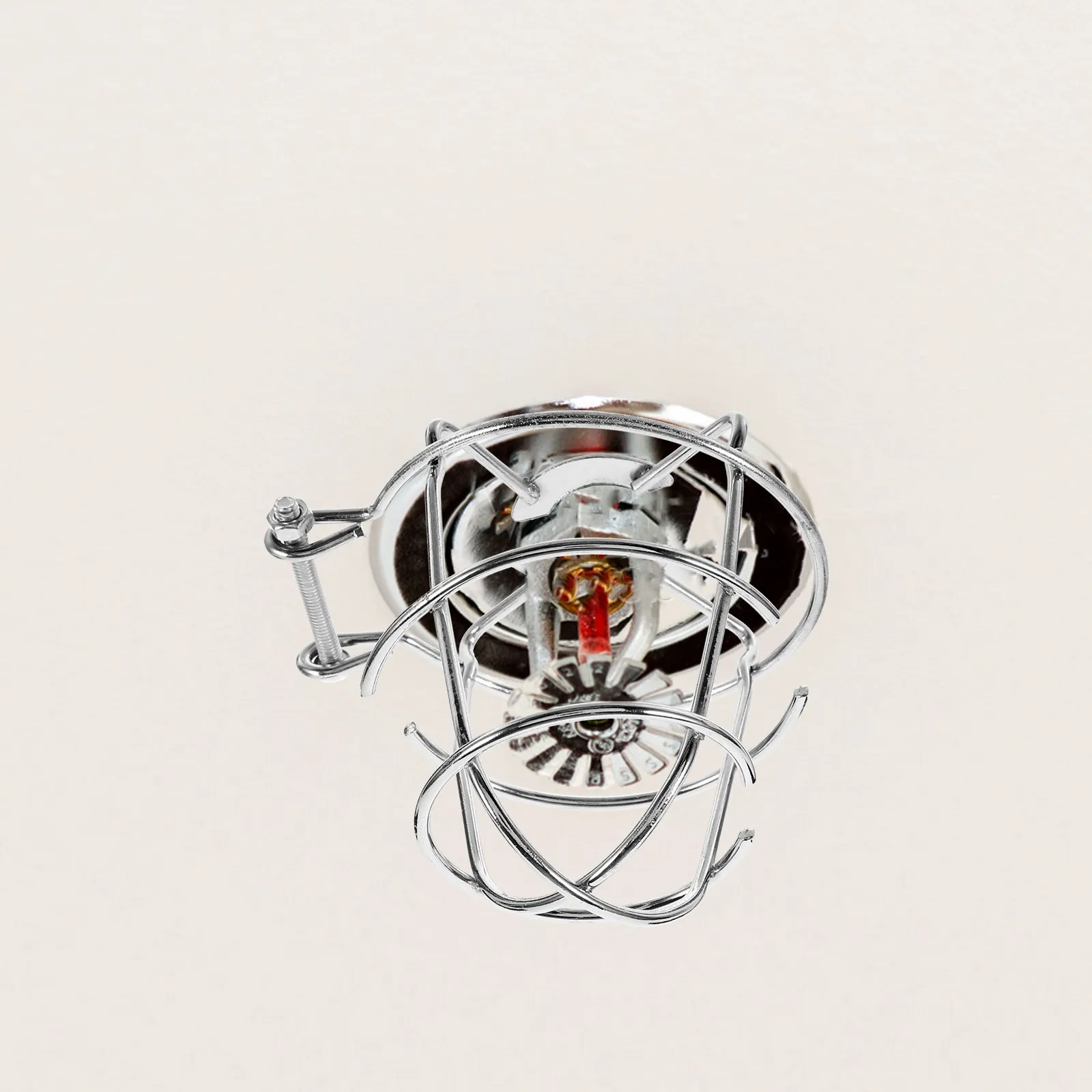 2Pcs Fire Sprinkler Cover Iron Cage Protector Screw Installation Sprinkler Head Guard Fire Head Protective Cage