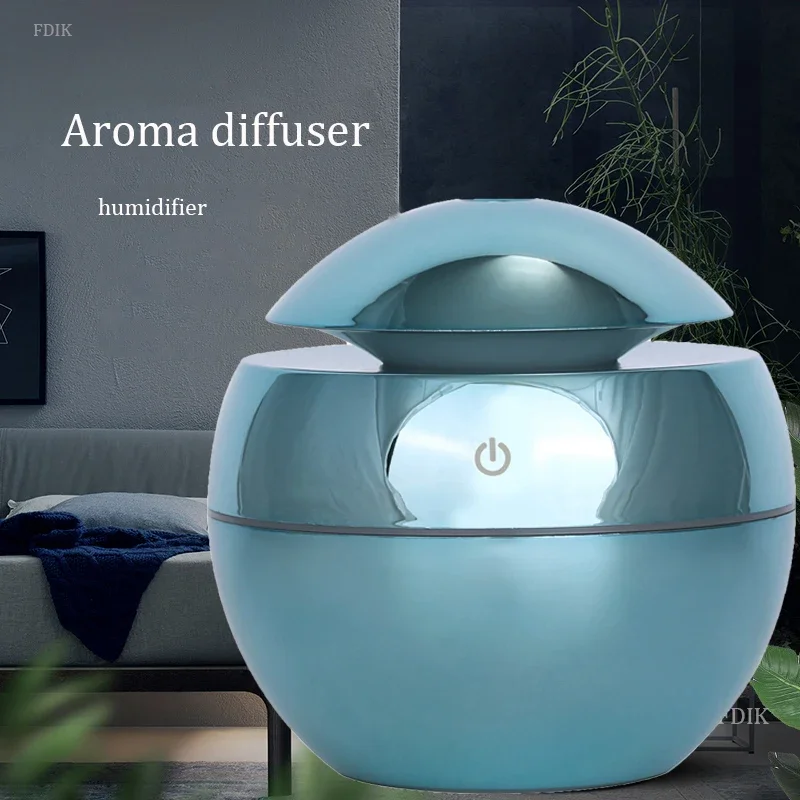 Difusor de aroma para aromaterapia, humidificador de aire usb ultrasónico, mini difusor de aire eléctrico USB para el hogar y la Oficina, 7 colores led