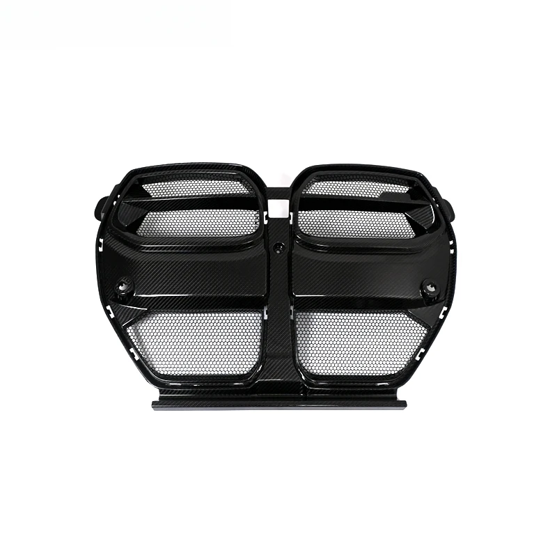 Look Dry Carbon Fiber Mesh Front Radiator Grille Exterior Upgrade Mod Trim Fit Sport Compact Coupe 2021-Present