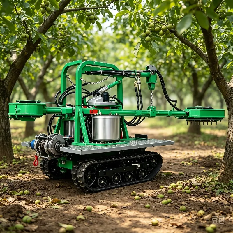 Tractor Mounted Low Damage Fruit Tree Shaker Apple Cherry Vibrating Harvest Machine Orchard Commercial OEM Customized