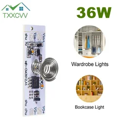 12V 24V Capacitive Touch Sensor Switch Coil Spring LED Dimmer On Off Light Switch Module 36W 3A for Smart Home LED Light Strip