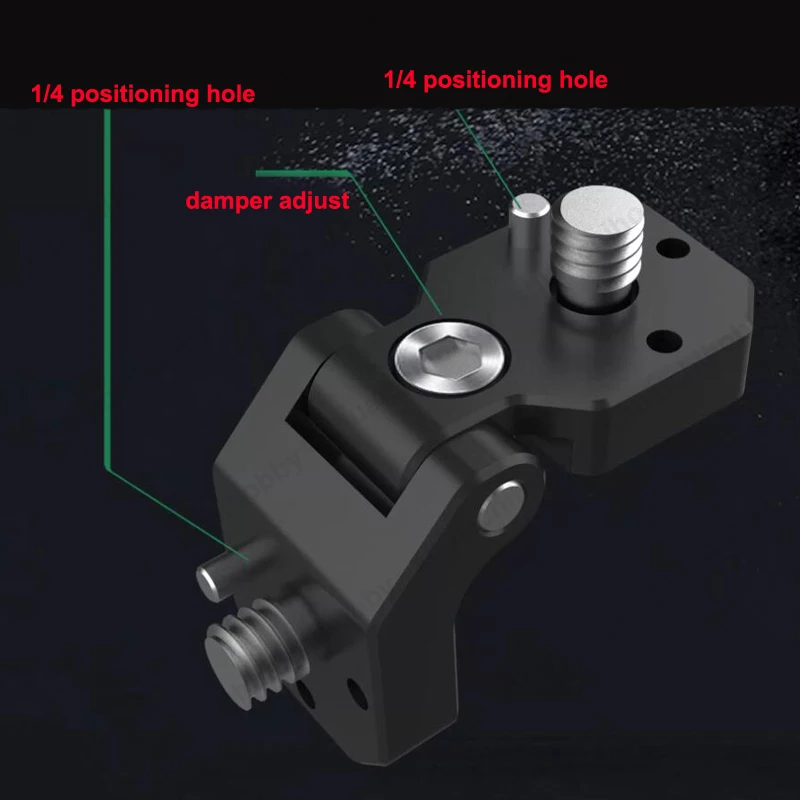 画像透過回転ポジショニングブラケット、軽量、180度回転固定ホルダー、アルミニウム合金、dji sdr、1個