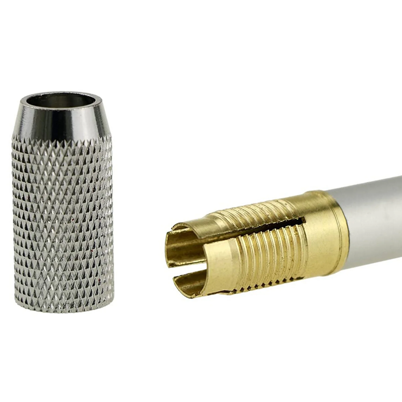 A50I 12PCS Metal Color Rod Single-End Pencil Extender Pencil Extender Pen Receptacle Pen Extension Pencil Case