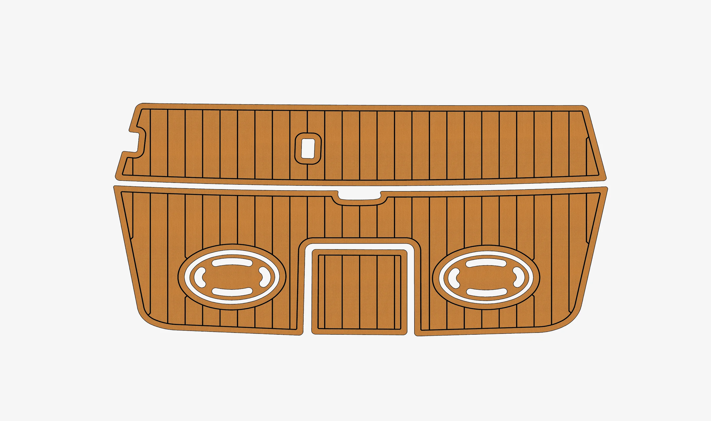 Non-Slip EVA Faux Teak Marine Mat Self-Adhesive 6mm Yacht Cockpit Pad for 1993 Sea Ray 290 Boat Decking Easy Install