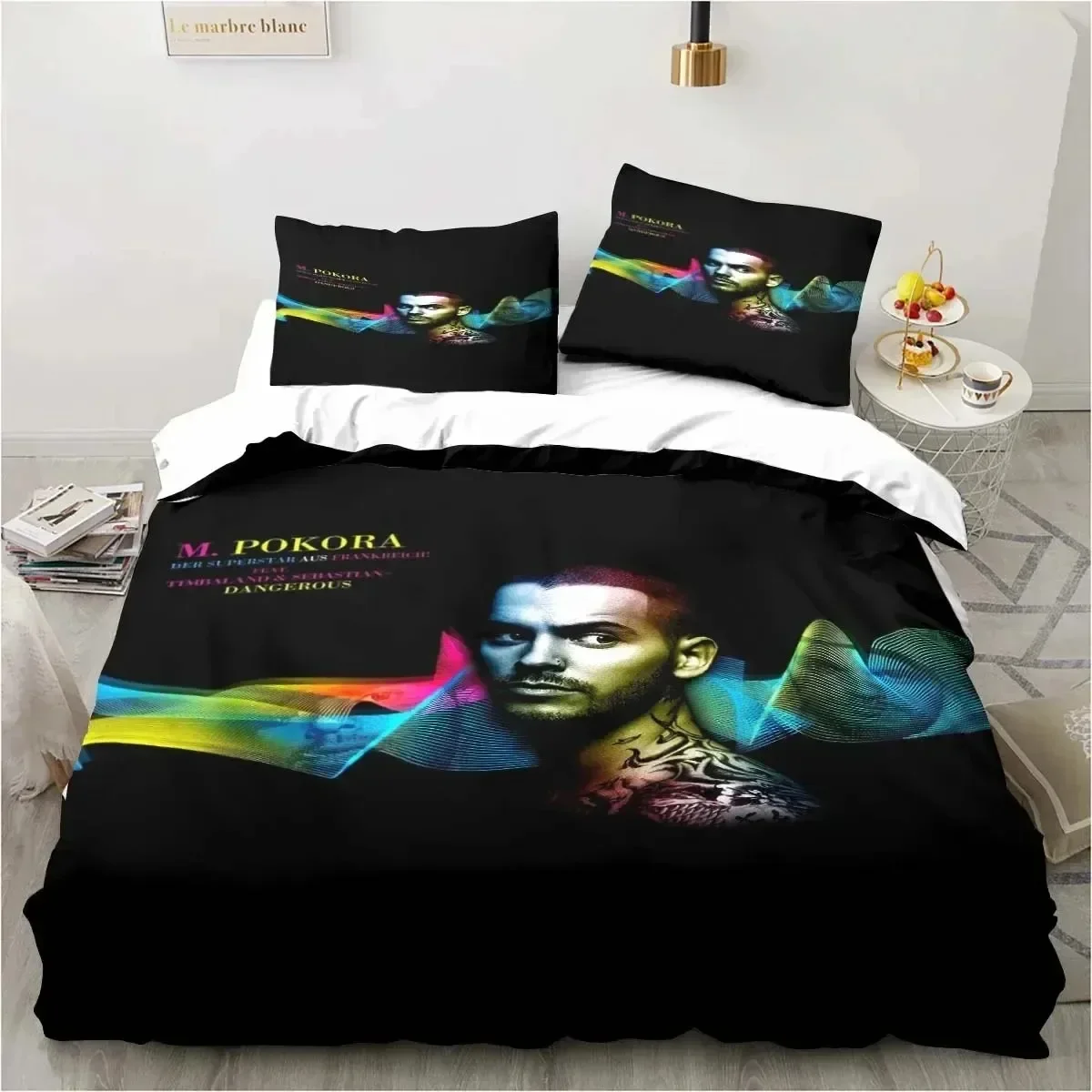 3D Print Matt M. Pokora 3D NEW Duvet Cover Pillowcase Bedding Set Adult Boy Girl Bedroom Decoration Children Single Double Large