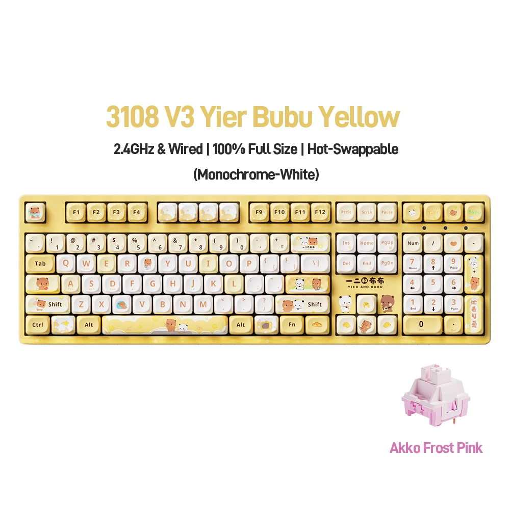Akko 3108RF Mechanical Keyboard 2.4GHz Wireless