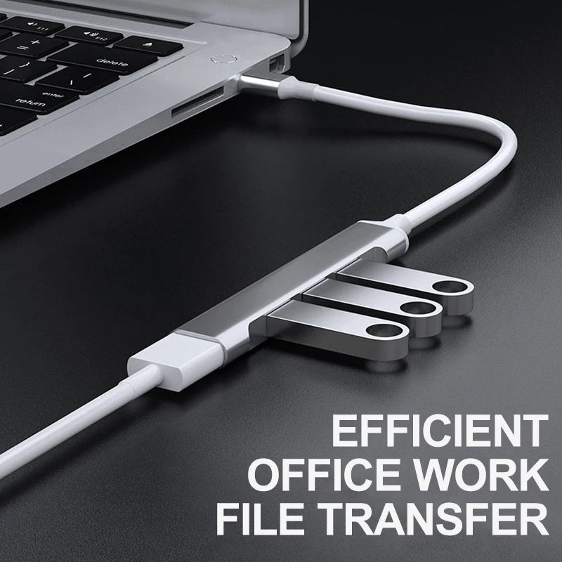 Espansione del computer Tipo-C HUB USB Hub Dock Station multifunzione per MacBook Splitter Adattatore di alimentazione Extender Accessori per ufficio