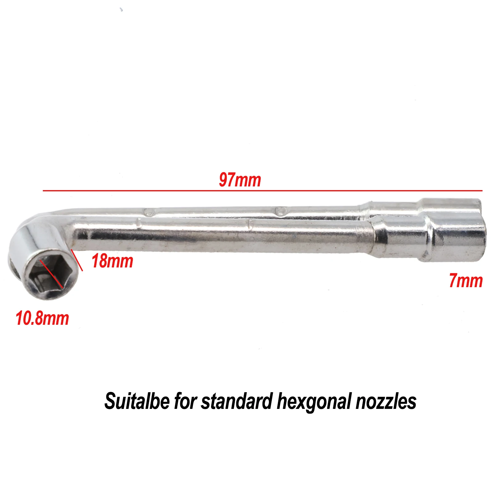 L-shaped Socke Wrench For Ender 3 MK8 6/7mm 97mm Fasten Hand Tool Hexagonal Maintenance Nozzles Parts Repairing Screw Practical