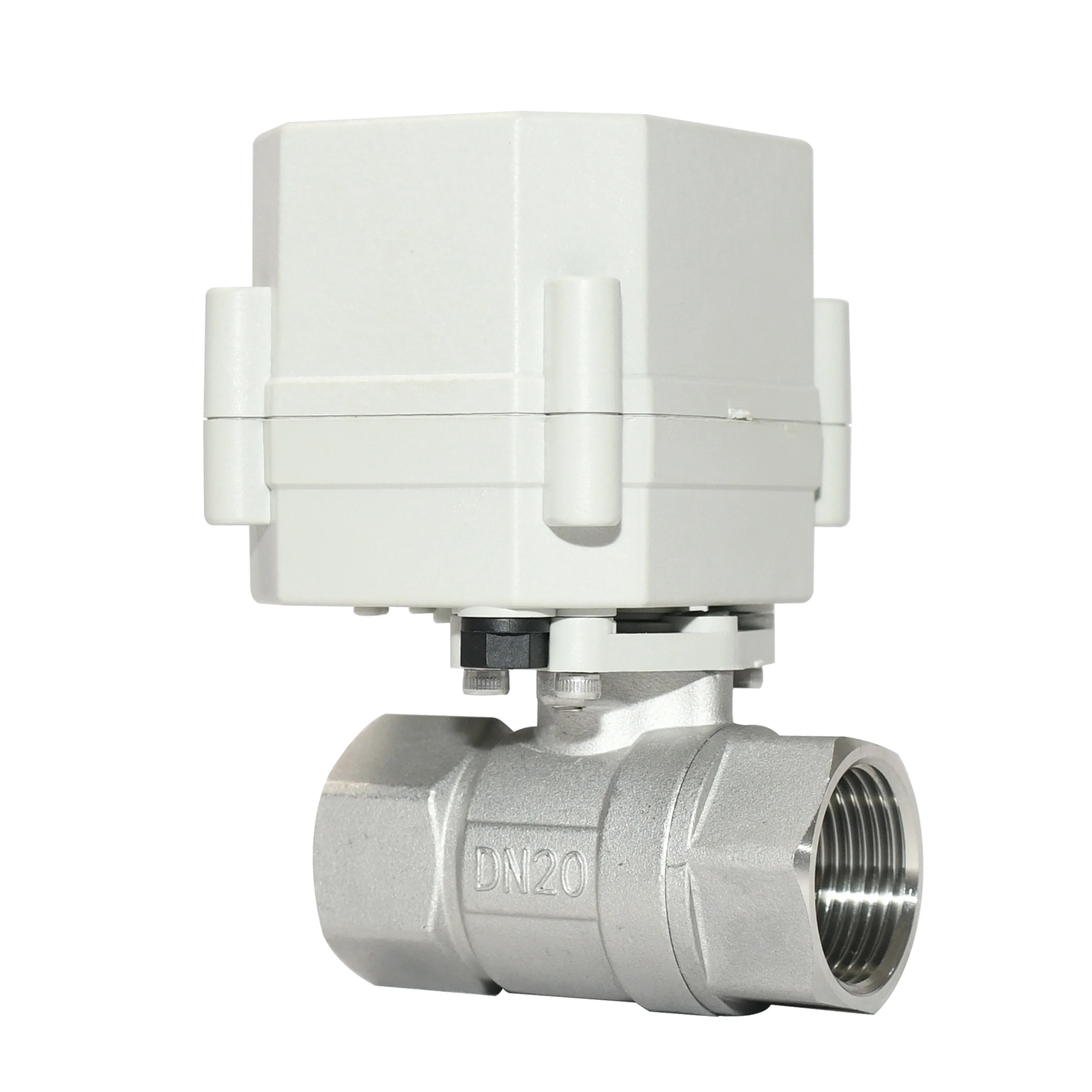 2-Way 3/4'' DN20 SS304 Electric Proportional Modulating Ball Valve 9-24VDC 4-20mA 0-5V 0-10V Analog Signal