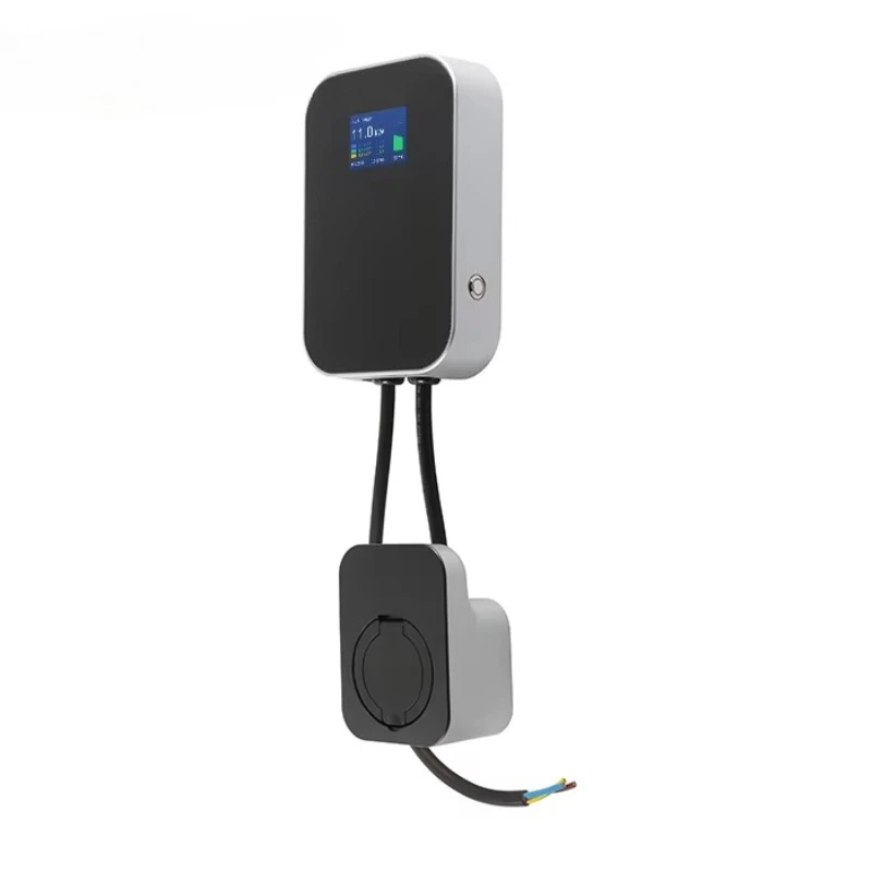 16A EV Charger Wallbox 11kW 3phase EU Standard Screen Electric Car Charging Station with IEC621962 Cable