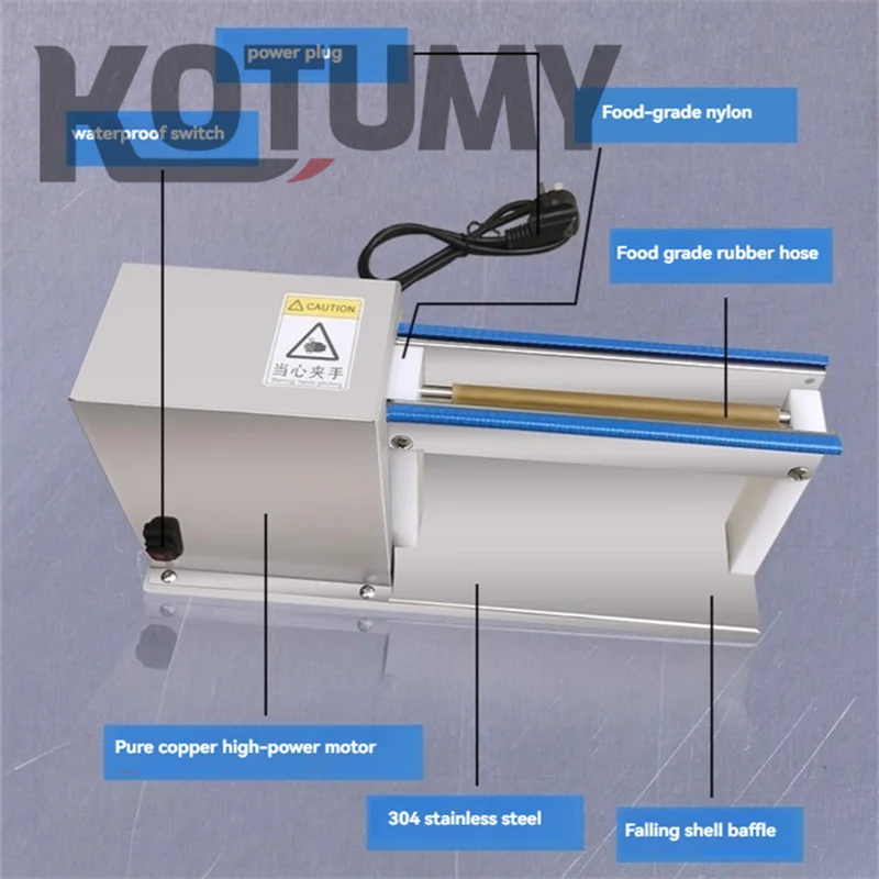 110/220 V kommerzielle halbautomatische Eierschälmaschine 150 U/min elektrische Wachtelei-Schälmaschine