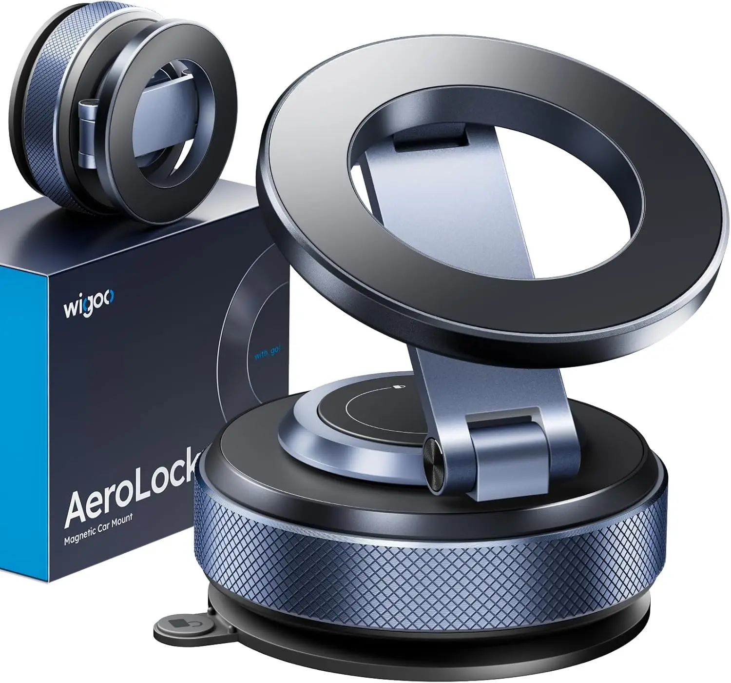 

Magnetic Car Phone Holder for iPhone 17 Pro Max 16 15 14 13 12 Air Plus - 360° Adjustable, 80LBS Suction & 3000gf Magnetic