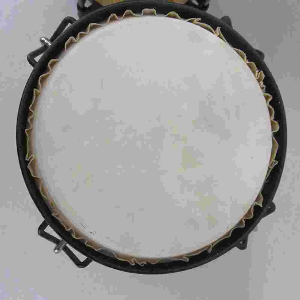 2 Pcs Drum Skin Percussion Accessories Musical Instrument African Parts Durable Covers Natural Pure Goat