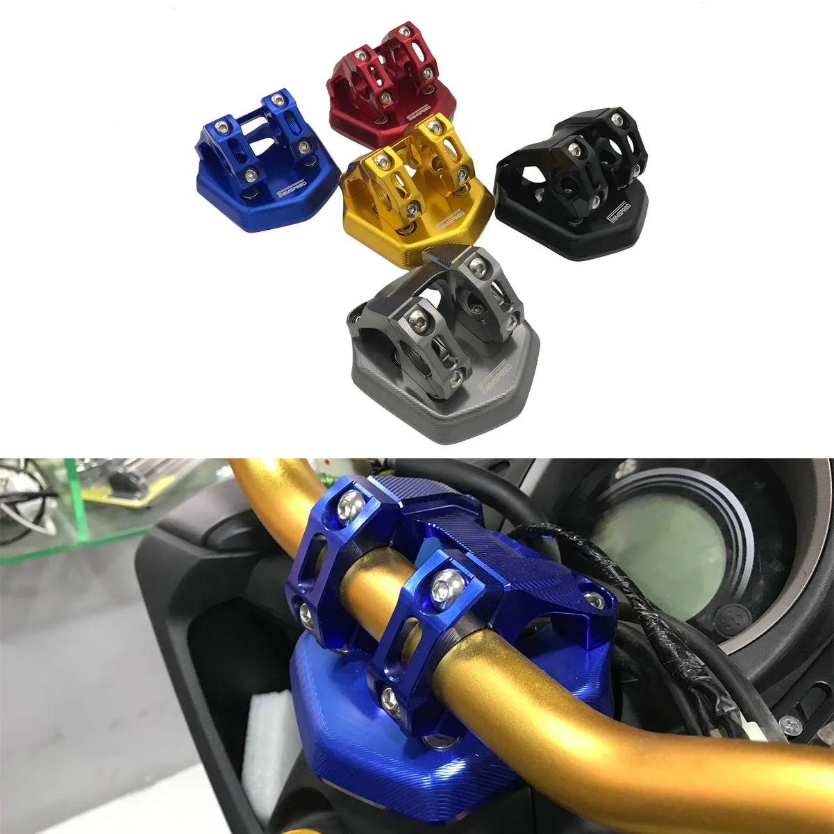 Motorcycle CNC Direction Fix Handle Hand Bar Clamp Stable Balance Bracket For Yamaha NMAX 155 150 125 2015-2019 2020 2018 2017