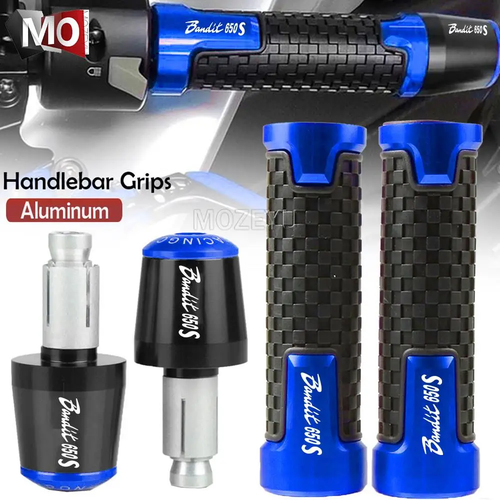 

Motorcycle Accessories Handlebar Hand Grips Handle Bar End Cap For SUZUKI Bandit 650 S 650S BANDIT650S 2015-2024 2023 2018 2019