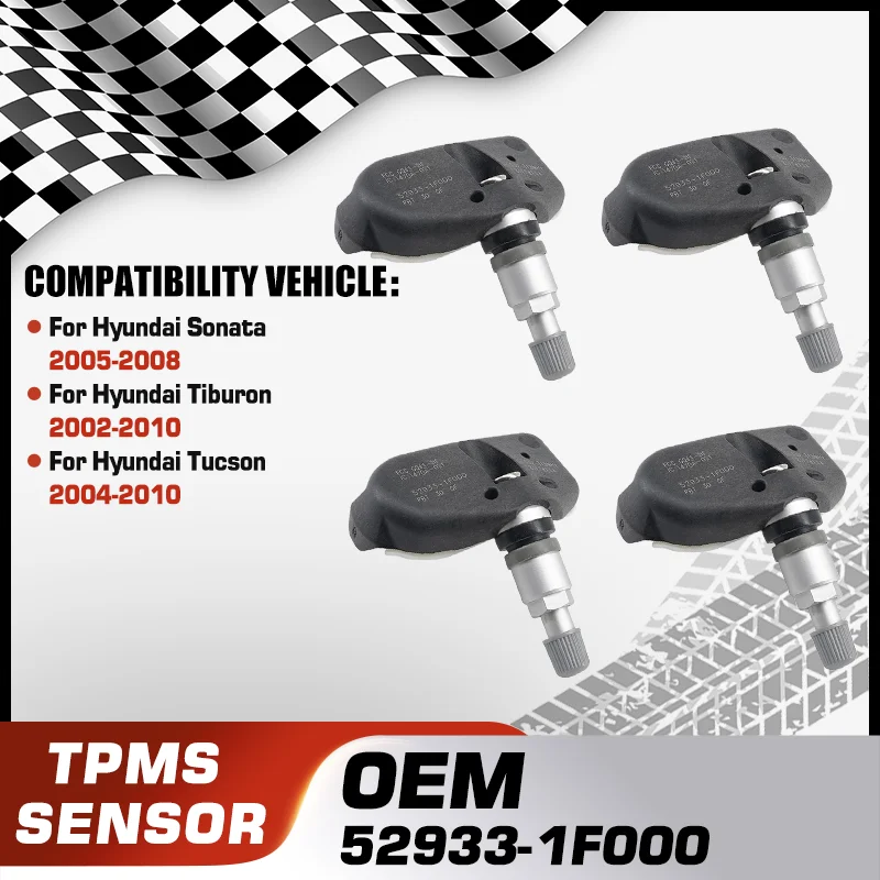 

52933-1F000 TPMS Tire Pressure Monitor Sensor For Hyundai Sonata 2005-2008 Hyundai Tiburon 2002-2010 Hyundai Tucson 2004-2010