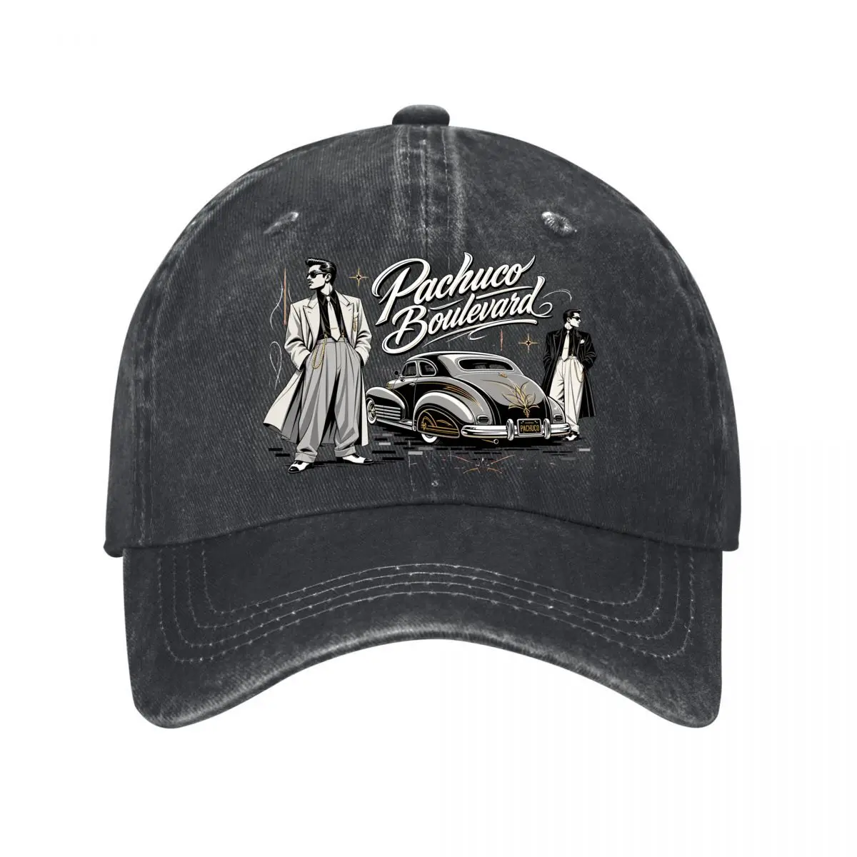 Gorra de béisbol retro Pachuco Boulevard Street Legen 2026, lavada, para exteriores, para mujer, unisex, femenina