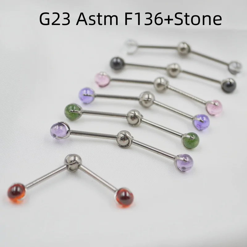 

LOT10pcs G23 Astm F136 Scaffold Industrial Straight Bar Barbells Body Piercing 14G~1.6mm Long Ear Upper EarringNEW Arrived