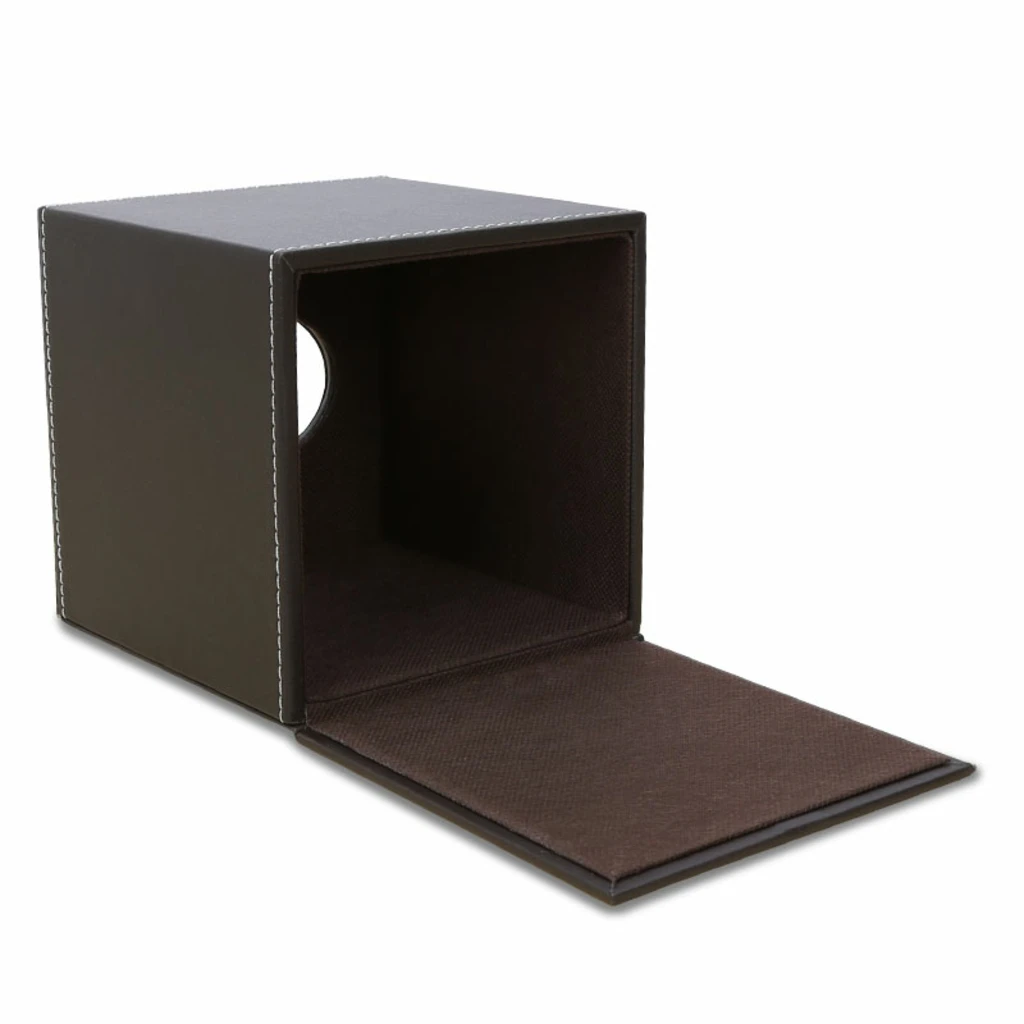 PU Leather Square Facial Tissue Box Cover Elegant Countertop Tissue Container Paper Napkin Holder for Home Living Room