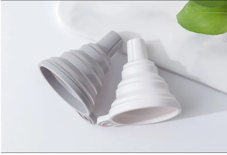 Tragbarer, zusammenklappbarer Silikontrichter, faltbarer Mini-Trichter für Flüssigkeiten, Öl, Pulver, zum Umfüllen, Küchenflaschen-Abfüllgerät ﻿ – Detail 8