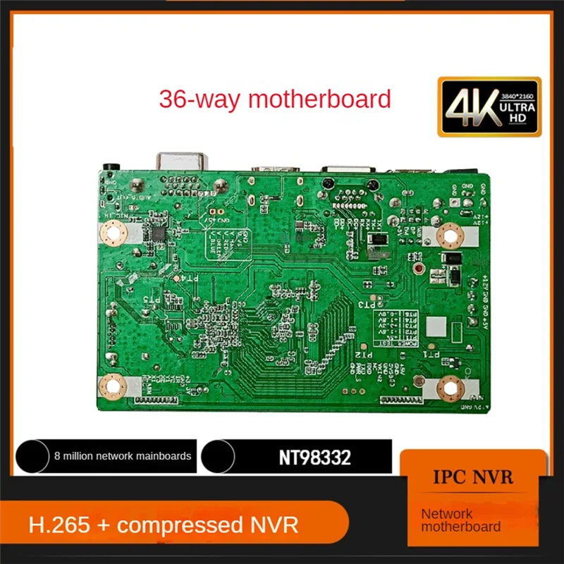 

-FDDT For Xmeye 10/16/32CH 4K NVR Module Support Face Detection Humanoid Detection HD Output For Xmeye App Mobile Monitoring Dur