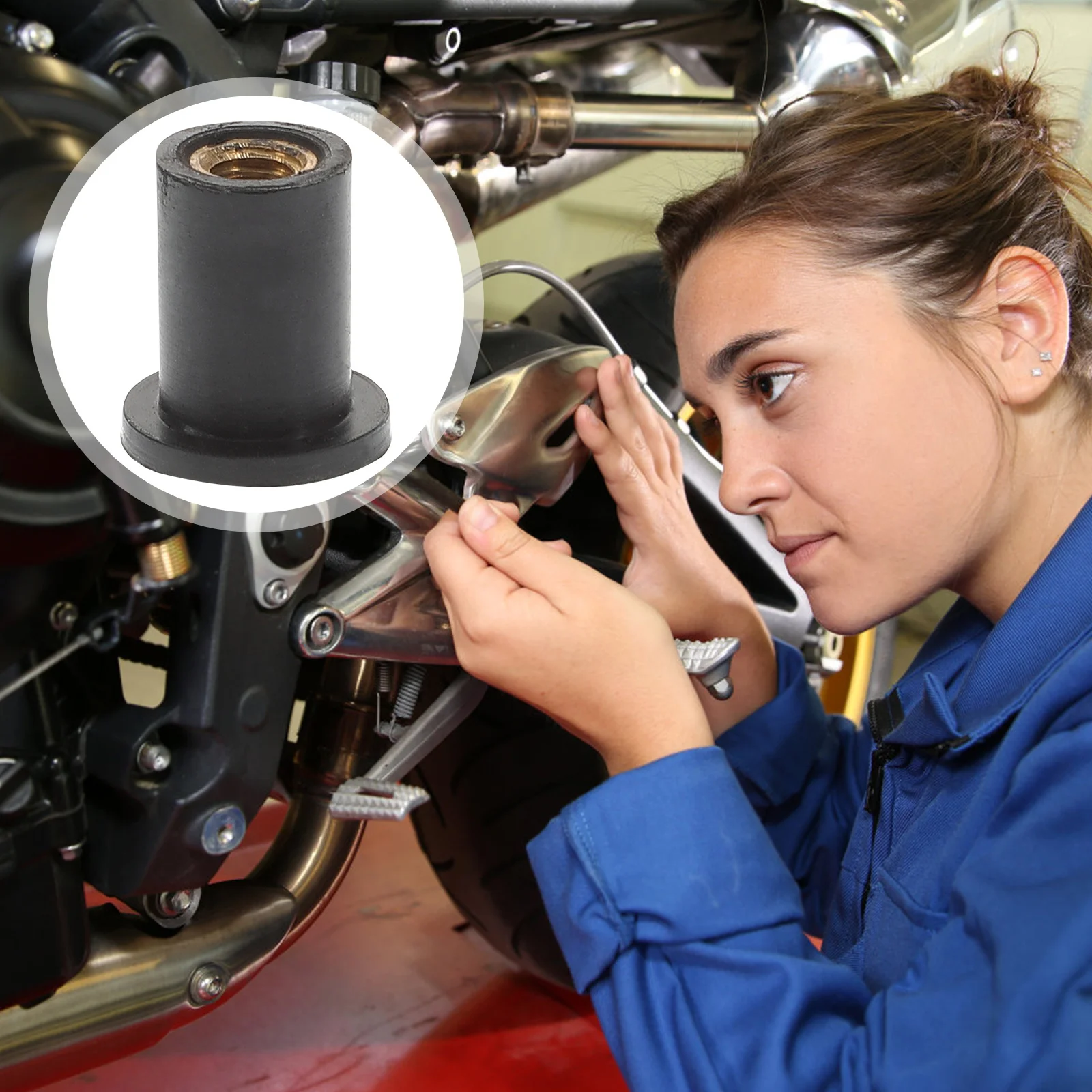 

25pcs Rubber Expansion Fasteners 5/16 Inch Hole For Motorcycle Windscreen Well Nuts Motorcycle Accessories Windshield Mounting