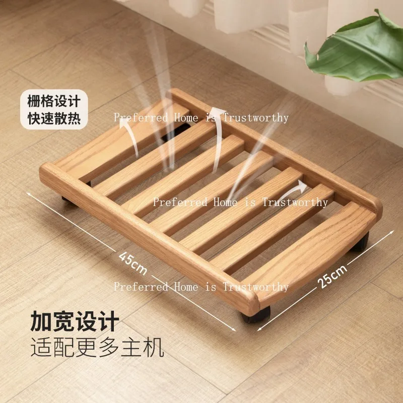 support-hote-en-bois-massif-poulie-de-chassis-a-dissipation-thermique-plateau-de-base-hote-pour-ordinateur-portable