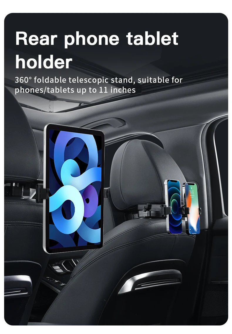 Leder Auto Sitz Kopfstütze Kissen Multifunktions Memory Foam Auto Hals Kissen Einstellbare Auto Kopfstütze Kissen Auto Zubehör – Detail 10