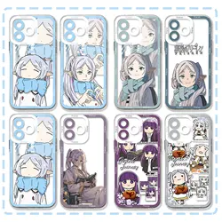 Anime Frieren Beyond Journeys End Phone Case For iPhone 16 15 14 13 12 11 Mini Pro Max X XR XSMax 7 8Plus SE20 Transparent Cover