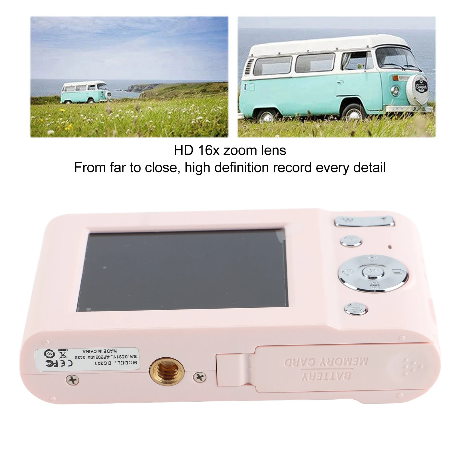 Digital Camera 48MP 16X Zoom 1080P HD 2.4 Inch  Display Mini Compact  Camera  Camera Digital Camera Small Cameras