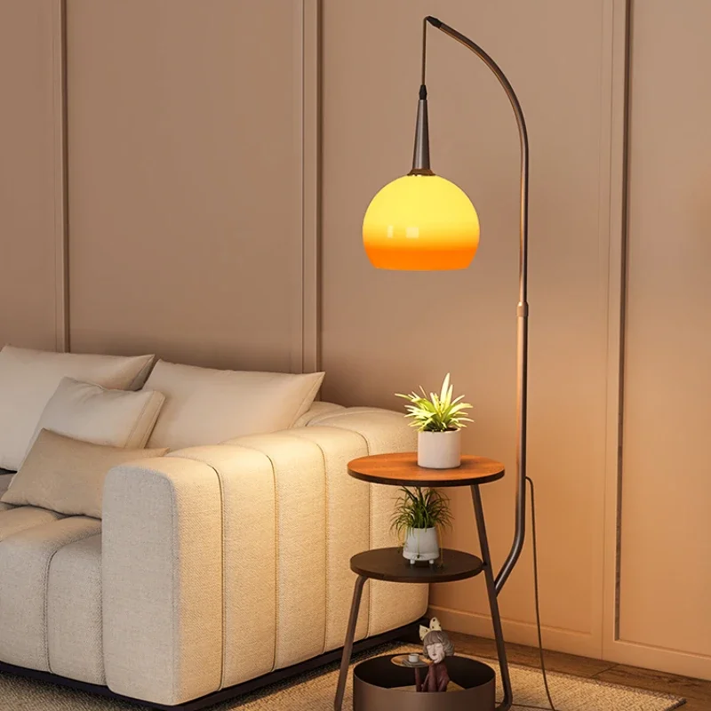 

Floor lamp antique bedroom bedside table integrated grapefruit lamp living room sofa atmosphere coffee table fishing lamp