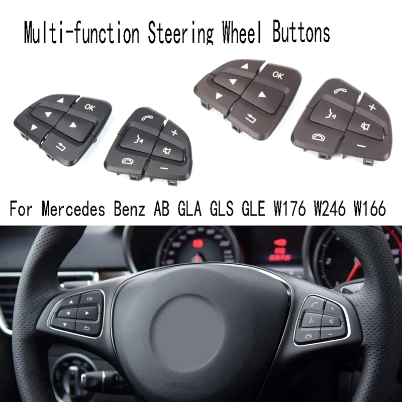 Multi-Function Steering Wheel Switch Buttons For Mercedes Benz AB GLA GLS GLE W176 W246 W166 0999050600 0999050700 Accessories