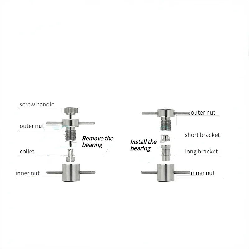 Strumenti di riparazione del manipolo dentale ad alta velocità cuscinetti cartuccia smontaggio e installazione della turbina strumento di manutenzione strumenti dentali