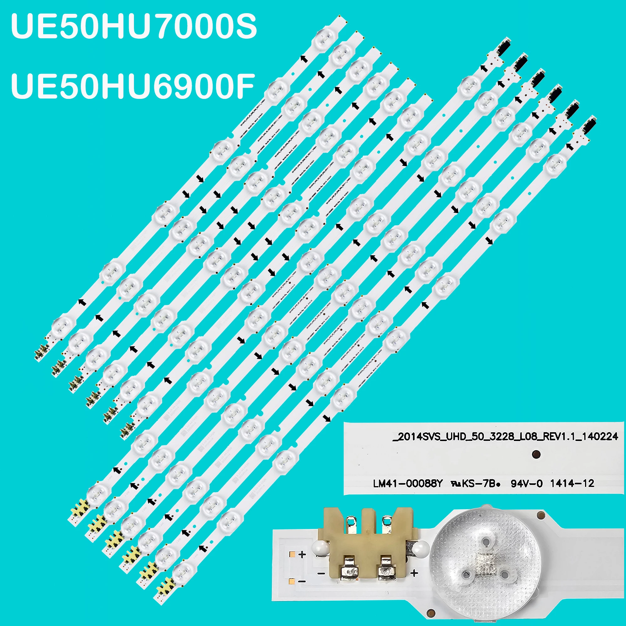 LED backlight strip For 2014SVS_UHD_50 DUGE-500DCB-R3 UN50HU6950 UE50HU6900 UE50HU7000 BN96-32179A BN96-32178A DUGE-500DCA-R3
