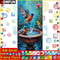 HOMFUN Fairy Dust AB 5D pittura diamante fai da te 