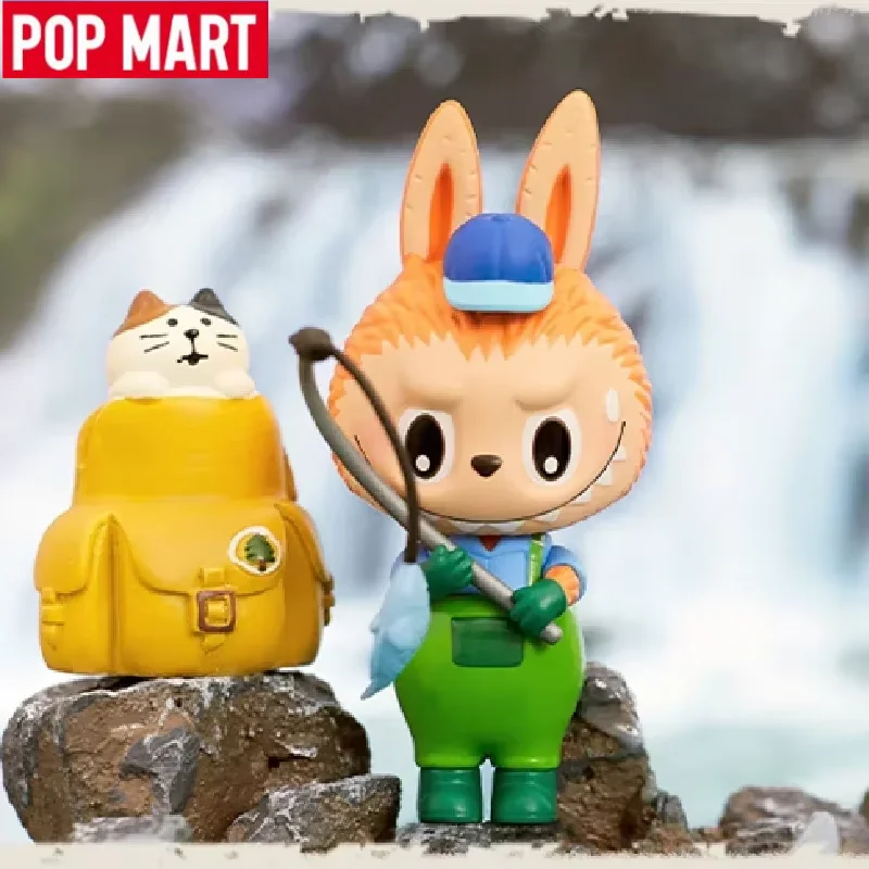 POP MART Labubu Elf Wilderness Travel Series Кемпинг Подтвержденная слепая коробка Милые игрушки Кукла Аниме Фигурка Настольные украшения Подарок девушке
