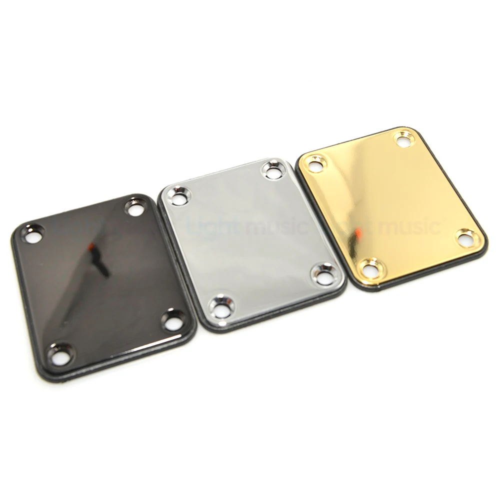 Electric Guitar Neck Plate Stainless Steel Joint Board With Screws Bass Accessories