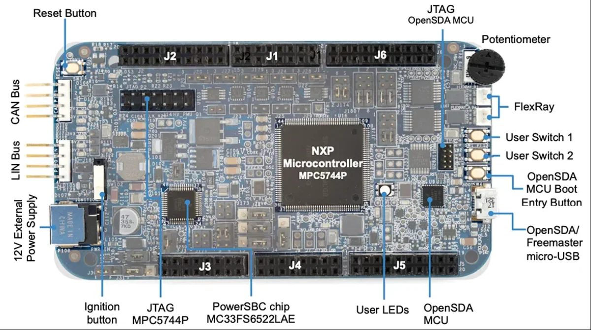 

ДЛЯ Spot DEVKIT-MPC5744P mpc5744P dual-core NXP official